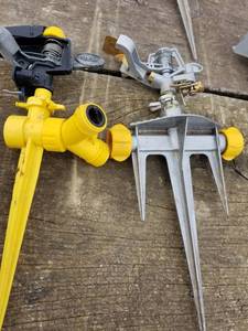 lot 85 image: Sprinklers, Hose Repair Kits and Grass Seed