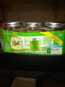 lot 157 image: Canning Jars and Picture Frames