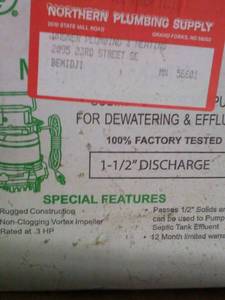 lot 190 image: Sump Pump