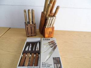 lot 22 image: Lot of 3 Knife Sets