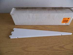 lot 51 image: Lot of 10  Double Track Shelf Brackets