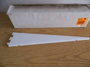 lot 52 image: Lot of 10  Double Track Shelf Brackets