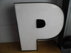 lot 63 image: LED Letter P