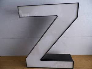 lot 67 image: LED Letter Z