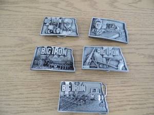 lot 106 image: Lot of 5 Big Iron Belt Buckles