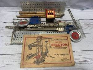 1938 Erector Set with Book
