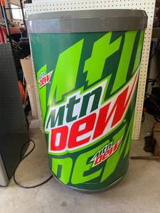 New Mountain Dew 37 Tall Refrigerator Cooler $489 retail
