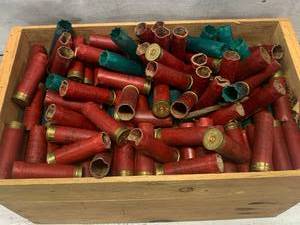 Large Box Full of Shotgun Shells Ready to Reload