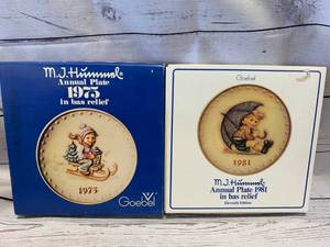 Hummel 1975 & 1991 Plates
