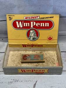 Vintage WM Penn Cigar Box & Majic Dye Soap Flakes