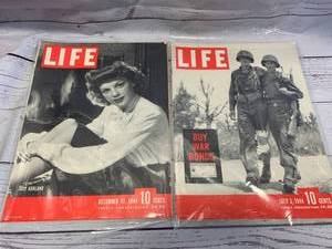 Lot of 2 Original Life Magazines from 1944
