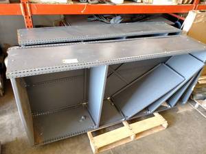 lot 39 image: (2) Steel Shelf Units, 36x18x85...