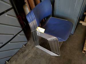 lot 46 image: (10) Stack Chairs...