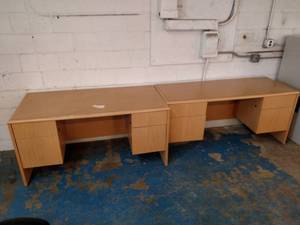 lot 51 image: Desk & Credenza...