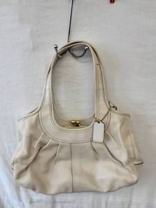 lot 10 image: Coach Handbag Tattersol Plaid Inside