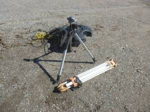 lot 27 image: Oasis Fountain Pump, Sprinkler, Tripod