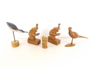 Misc Lot of Wood Carved Animals