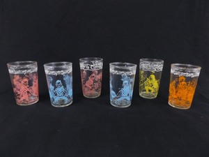 6 Vintage 1950s Collectible Howdy Doody Drinking Glasses