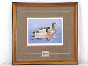 1984-85 Framed, Pencil Signed and Numbered Federal Duck Stamp and Print