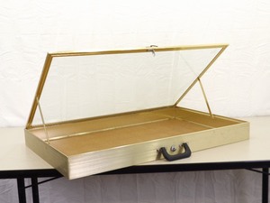 2 Glass Top Trade ShowFlea Market Travel Display Cases