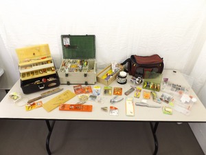 Large lot of Vintage and Modern Fishing Lures, Gear, Boxes, etc.