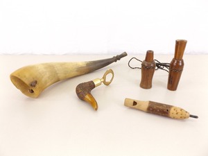 Lot of Misc. Powderhorn, Duck Calls, etc.
