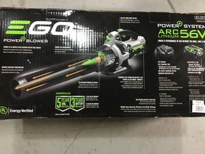 EGO 110 MPH 530 CFM 56V Lithium-Ion Cordless Variable-Speed Turbo Electric Blower, 2.5 Ah Battery and Charger Included in good conditions