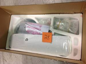 Hugger 52 in. LED Indoor White Ceiling Fan with Light Kit in good conditions