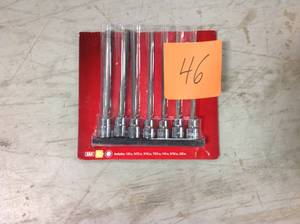 Husky 38 in. Drive SAE Long Ball Hex Bit Socket Set (7-Piece)