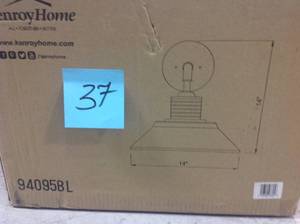 lot 37 image: Sully 6 in. Black Rustic Sconce by Kenroy Home