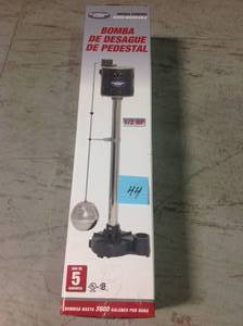 lot 44 image: Superior Pump 92551 12 HP Non-Submersible Cast Iron Pedestal Sump Pump