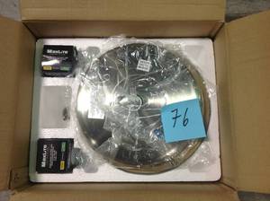 lot 76 image: Fan Light Kits Collection 2-Light Brushed Nickel Ceiling Fan Light Kit by Progress Lighting