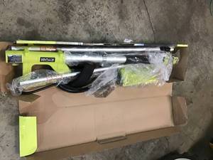 lot 109 image: RYOBI View the Collection 18 ft. Extension Pole with Brush for Pressure Washer In good conditions
