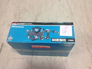 lot 6 image: Makita 18-Volt LXT Lithium-ion Brushless Cordless 2-piece Combo Kit (Hammer Drill Impact Driver) 5.0Ah in good conditions