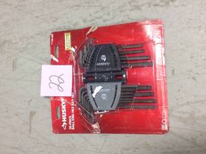 lot 22 image: Husky SAEMetric Ball End Hex Key Set (26-Piece)