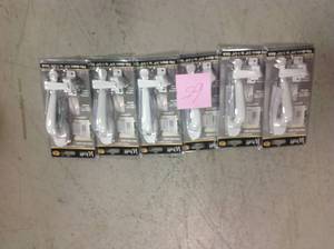 lot 65 image: Case of 6 New Wright Products Villa White Pull Handle Latch