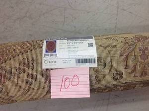 lot 100 image: Tayse Rugs Elegance Red 7 ft. x 10 ft. Oval Indoor Area Rug not used