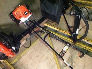lot 108 image: ECHO 9 in. 21.2 cc Gas Tiller Cultivator Front-Tine Forward Rotating in like new conditions