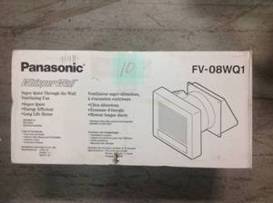 lot 10 image: Panasonic WhisperWall 70 CFM Wall Exhaust Bath Fan, not used