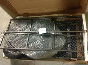 lot 32 image: Carts 3 cu. 18 in W ft. Steel Garden Cart Wagon with Removable Sides, 400 lb. Capacity