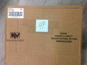lot 47 image: Knape & Vogt  Roll Out Wire Hamper not used