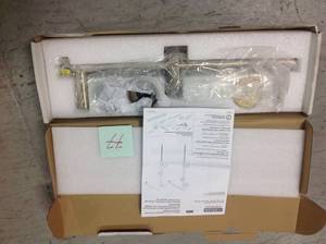 lot 77 image: Delta Emerge Round Contemporary 18 in. Column Shower Bar in Champagne Bronze not used