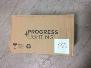 lot 83 image: Adorn Collection 2-Light Chrome Bathroom Vanity Light with Glass Shades
