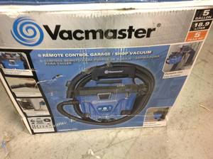 lot 102 image: Vacmaster 5 Gal. Wall Mount WetDry Vacuum with 2-Stage Motor in good conditions