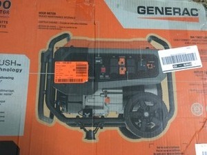 lot 110 image: Generac GP3600- 3600-Watt Gasoline Powered Portable Generator 49 CSA in good conditions