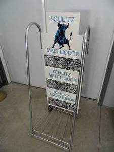 Schlitz Display Rack