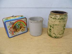 Lot of 2 Crocks - Care Bears Lunchbox