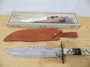 Trophy Stag Bowie Knife