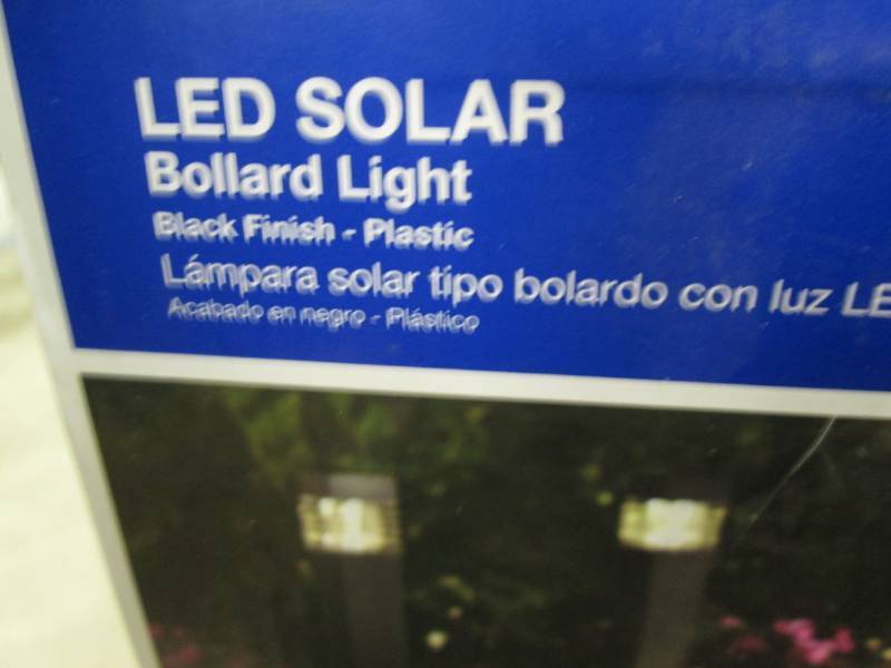 Hampton Bay LED Solar Bollard Light...
