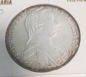 1780 AUSTRIA MARIA THERESA SILVER THALER AU-UNC